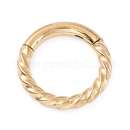 Pendientes de aro de anillo retorcido para niña mujer STAS-D453-01G-01-1