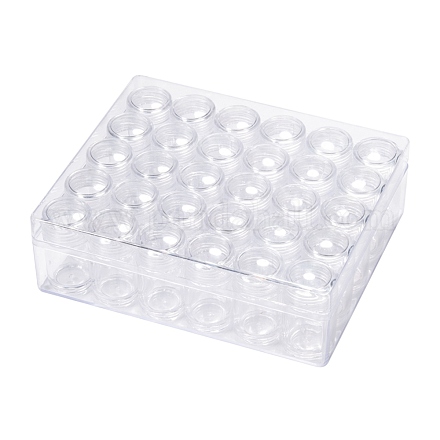 Récipients de stockage de perles en plastique rectangle CON-Q025-05-1