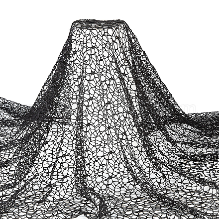 Fingerinspire 0.9x1.6 m schwarzer Spinnennetz-Stoff DIY-FG0004-13-1