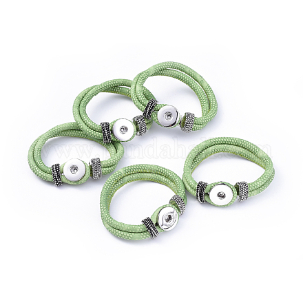 Pu cuir fabrication de bracelets X-AJEW-R023-06-1
