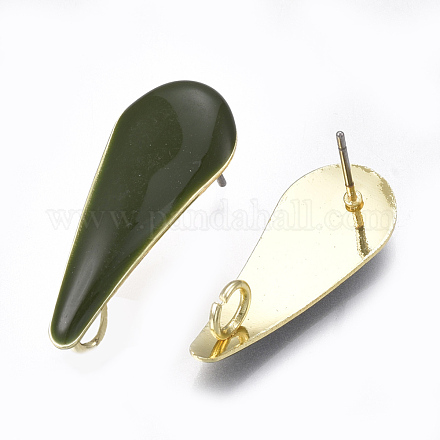 Accessoires de clous d'oreilles en alliage PALLOY-S121-07B-1