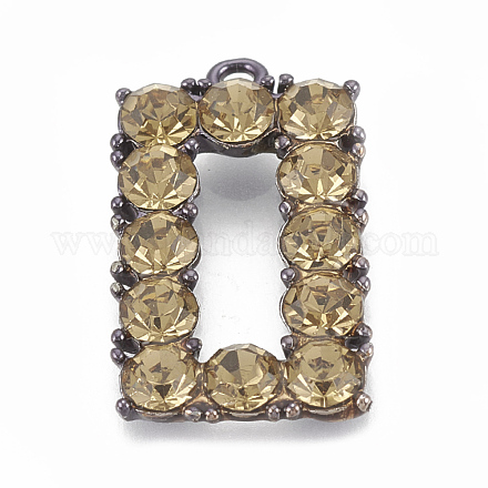 Colgantes de aleación de Diamante de imitación PALLOY-N004-06C-1