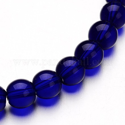 Chapelets de perles rondes en verre GLAA-I028-8mm-13-1