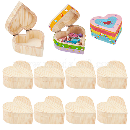 Holzverpackungsboxen mit Klappdeckel CON-WH0107-74-1