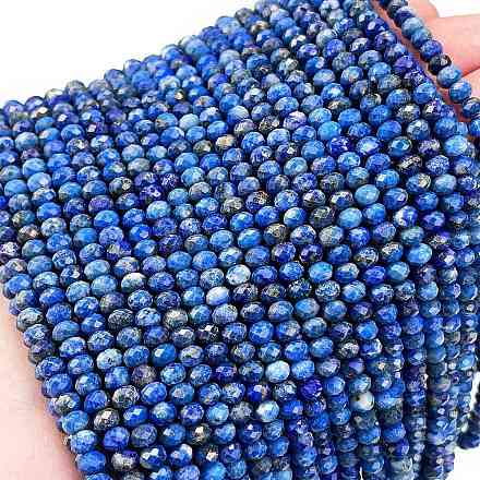 Natürlicher Lapislazuli Perlenstränge&nbsp;G-L587-B04-02-1