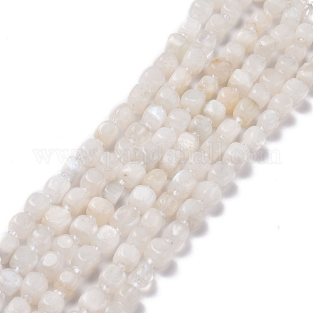 Brins de perles de pierre de lune arc-en-ciel naturel G-K323-11-1