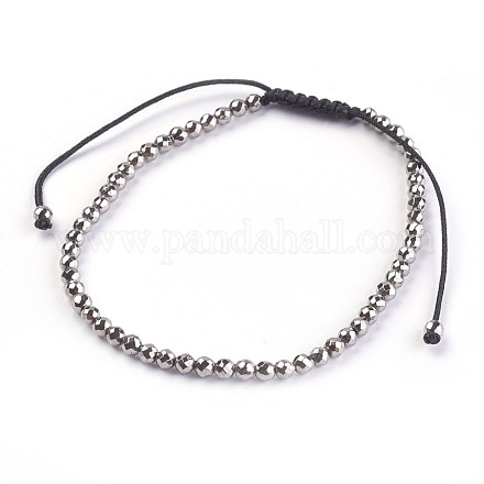 Adjustable Nylon Cord Braided Bead Bracelets BJEW-JB03933-1