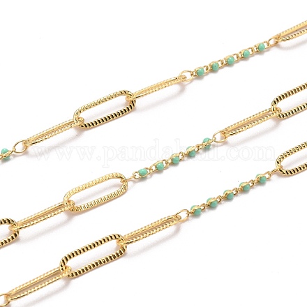 Vergoldete handgemachte Emaille Perlenketten CHC-H101-01G-K-1