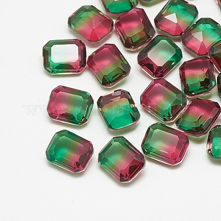 Cabujones de cristal con rhinestone RGLA-T079-6x8-001TO-1