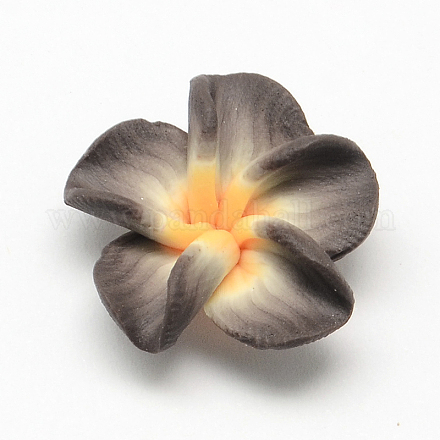 Handmade Polymer Clay Plumeria Flower Beads CLAY-Q221-21A-1