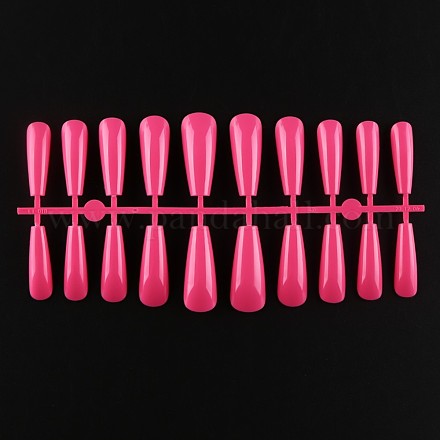 Однотонные пластиковые бесшовные накладные ногти MRMJ-R106-TBL036-1