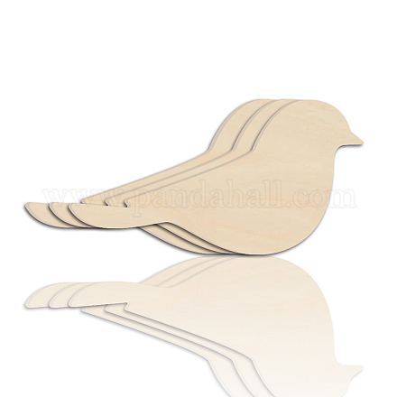 Benecreat 3 pezzo di ritagli di legno per uccelli HJEW-WH0070-008-1
