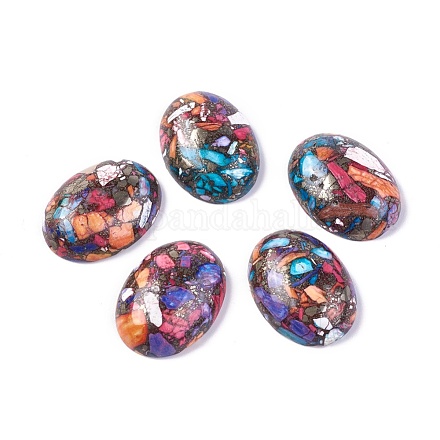 Synthetic Turquoise Cabochons G-L502-18x25mm-04A-1