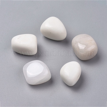 Natürliche weiße Jade Perlen G-K302-A22-1