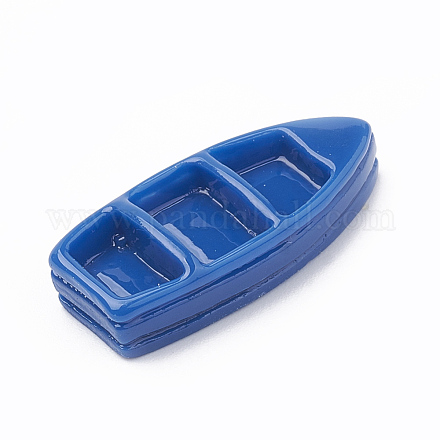 樹脂カボション  ボート  藤紫色  27x11.5x6mm X-CRES-N016-17A-1