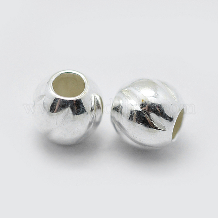 925 gewellte Distanzperlen aus Sterlingsilber STER-K171-41S-1