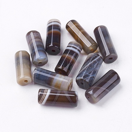 Agate à rayures naturelles/perles d'agate à bandes X-G-R179-1