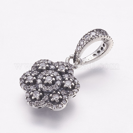 Thai 925 Sterling Silber Charms STER-G018-12AS-1
