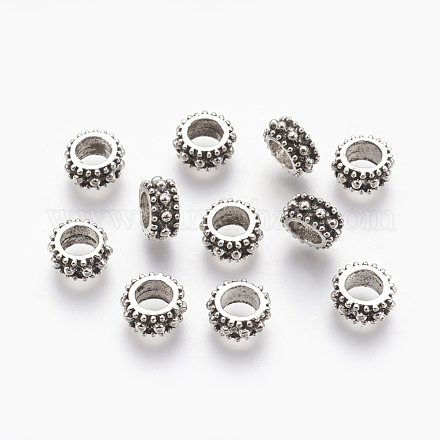 Perles européennes en alliage de style tibétain X-MPDL-7610-AS-NR-1
