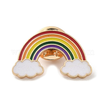 Pride Rainbow Theme Enamel Pins JEWB-G031-01G-1