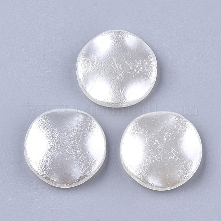 Perles d'imitation perles en plastique ABS OACR-T017-18-1