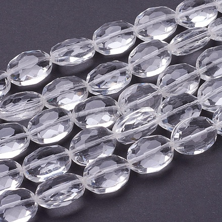 Chapelets de perles en verre GLAA-R196-16x12mm-01-1