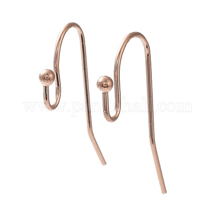 Ion Plating(IP) 316 Stainless Steel Earring Hooks STAS-E145-09RG-1