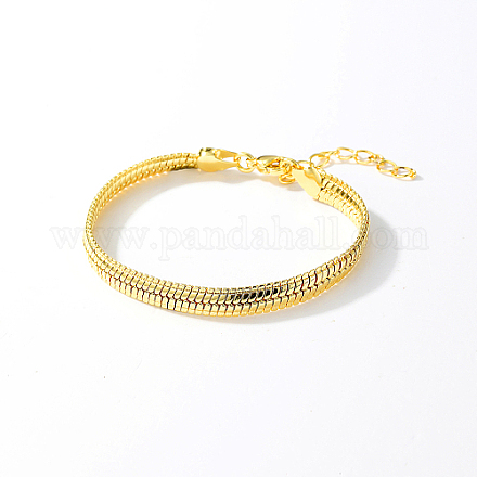 Brass Snake Chain Bracelets GY7677-1