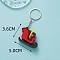 PVC Plastic Keychain, Christmas Theme, Pendant: 3.6x5cm