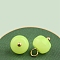 Resin Pendants, Seedpod of the Lotus, Imitation Jade, Yellow Green, 13.5x10mm