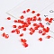 Transparent Acrylic Beads, Imitation Ice, No Hole, Nuggets, Red, 14x11~12x10mm, about 900pcs/bag