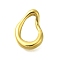 304 Stainless Steel Linking Rings, Teardrop Link, Golden, 15x11x3mm