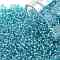 TOHO Round Seed Beads, Japanese Seed Beads, (23) Silver Lined Light Turquoise, 11/0, 2.2mm, Hole: 0.8mm, about 5555pcs/50g