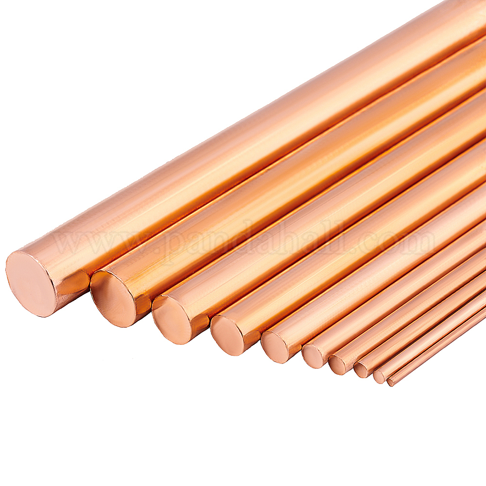 Wholesale BENECREAT 10Pcs 10cm Pure Copper Round Rod
