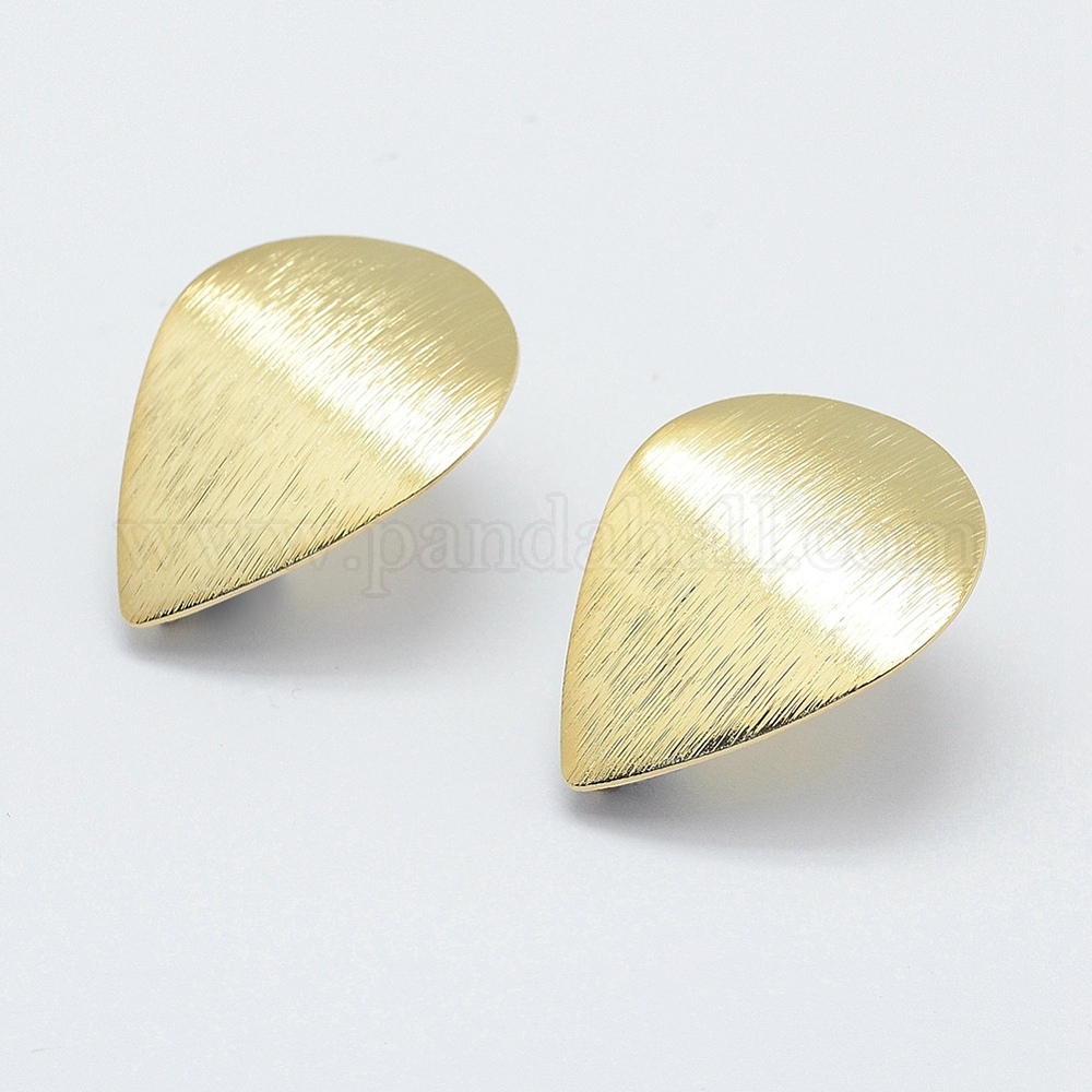 Wholesale Brass Drawbench Stud Earring Findings