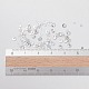 オーナメントアクセサリープラスチック製スパンコール/スパンコールビーズ  リング  銀  2x0.1mm  穴：0.8mm PVC-E001-06-LS02-3