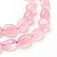 Natürlichen Rosenquarz Perlen Stränge G-F575-18C-2