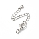 Латунные концы стойки с цепочкой и застежками KK-F873-01P-01-1