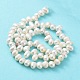 Fili di perle di perle d'acqua dolce coltivate naturali PEAR-J007-81A-4