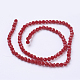 Brins de perles de verre rondes à facettes (32 facettes) X-EGLA-J042-4mm-25-3