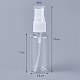 Botella de spray recargable de plástico transparente para mascotas de 60 ml MRMJ-WH0032-01B-1