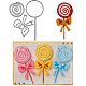 Lollipop & Bowknot Kohlenstoffstahl Schneidwerkzeuge Schablonen DIY-R079-041-1