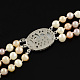 Natural Pearl Jewelry Sets SJEW-R032-02-6