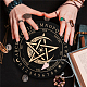 CRASPIRE Pendulum Board Pentagram Dowsing Divination Metaphysical Message Board 7.9Inch Wooden Carven Board with Rose Quartz Crystal Dowsing Pendulum Witchcraft Wiccan Altar Supplies Kit DIY-CP0007-74A-7