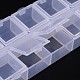 Contenedores de abalorios de plástico cuboide CON-N007-02-4