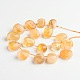 Brins de perles de citrine naturelle en forme de larme G-D771-07-2