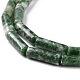 Natürliche grüne Fleck Jaspis Perlen Stränge G-F247-50-3