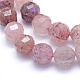 Chapelets de perles aux fraises en quartz naturel G-L552E-04C-2
