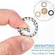 Unicraftale 3pcs 3 couleurs 304 anneaux de porte à ressort en acier inoxydable STAS-UN0041-74-4