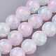 Chapelets de perles en verre craquelé X-LAMP-P048-A10-1
